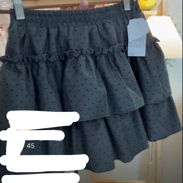 [BUNJANG] Kame Vintage Dot Tiered Skirt / 카메빈티지 도트 캉캉 스커트 새상품