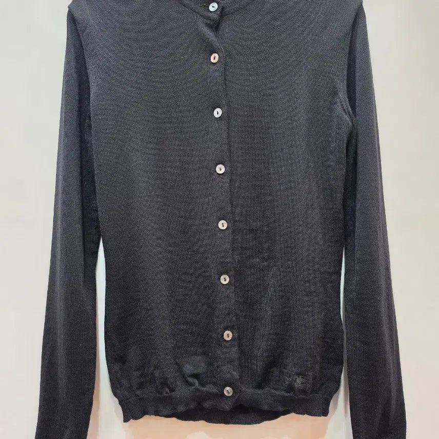 [BUNJANG] Burberry Women's Black Merino Wool Cardigan / (정품)버버리 여서 블랙 가디건