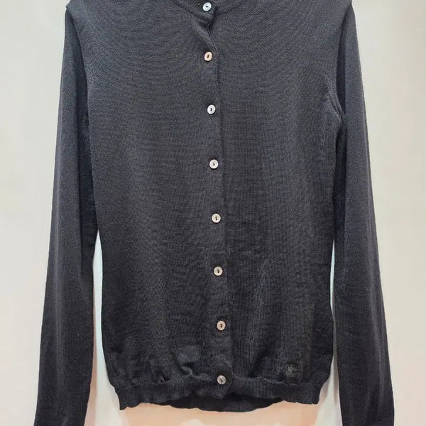 [BUNJANG] Burberry Women's Black Merino Wool Cardigan / (정품)버버리 여서 블랙 가디건