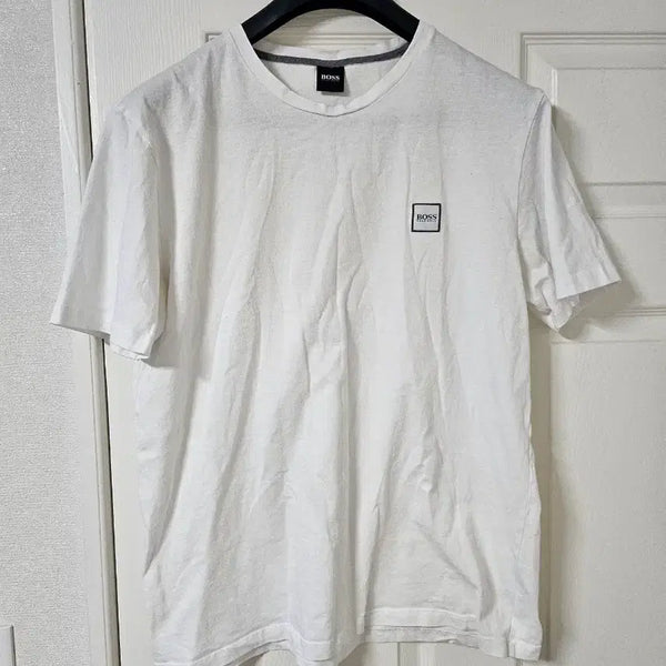 [BUNJANG] Hugo Boss White Short Sleeve T-Shirt XL / 휴고 보스 BOSS 흰색 반팔 티셔츠 xl