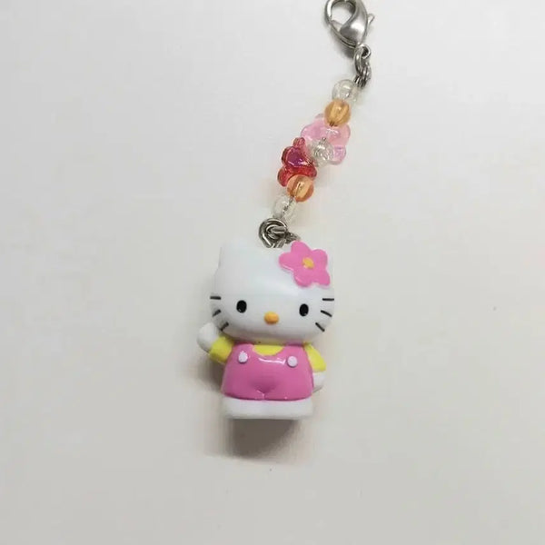 [BUNJANG] Classic Flower Hello Kitty Charm / 꽃고전키티스트랩