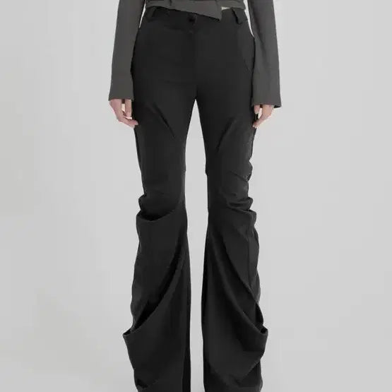 [BUNJANG] Flareup Asymmetrical Drape Pants / 무신사 플레어업 Asymmetrical Drape Pants 드레이프팬츠