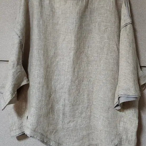 [BUNJANG] Miessecon Linen Blouse Beige / 새상품 제평 미스콘 린넨  블라우스 베이지 77