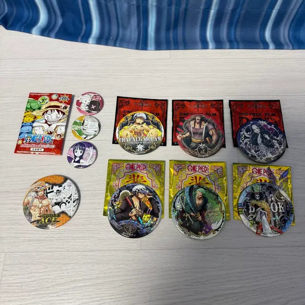 [BUNJANG] One Piece Anime Can Badges Bundle Set / 원피스 캔뱃지 10개 일괄