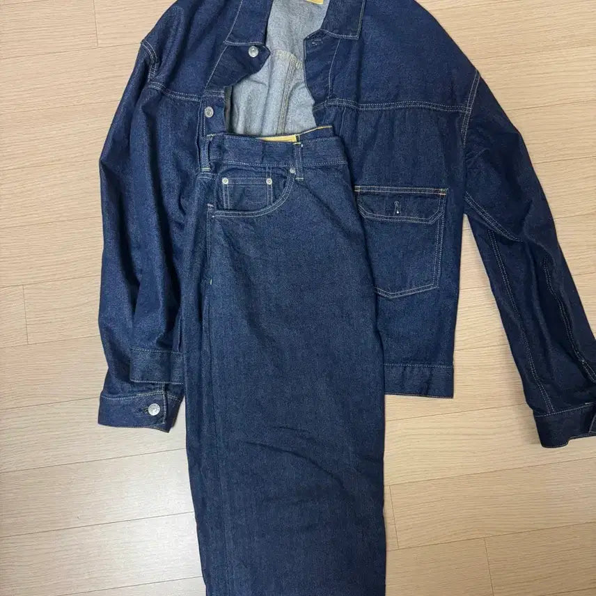 [BUNJANG] Seven by Seven Selvedge Denim Setup M / Seven by seven 데님 셀비지 셋업 m