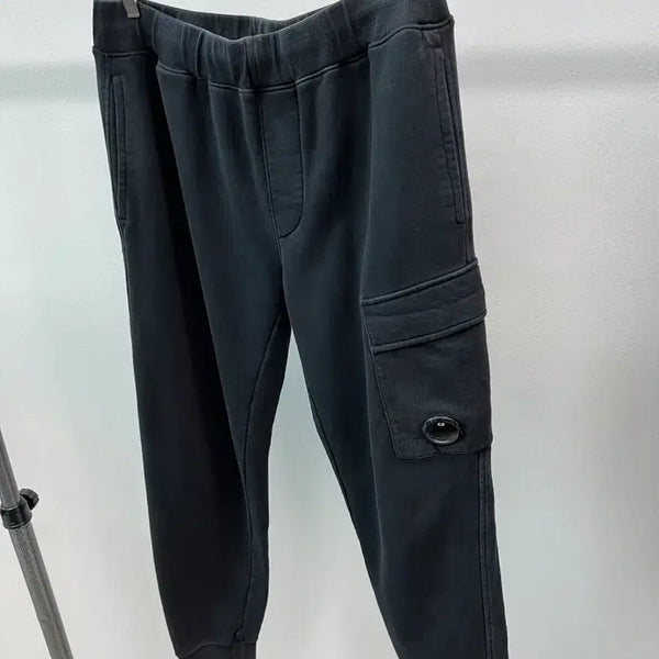 [BUNJANG] CP Company Lens Jogger Pants Black Garment Dyed / 33-34) CP컴퍼니 렌즈 조거팬츠
