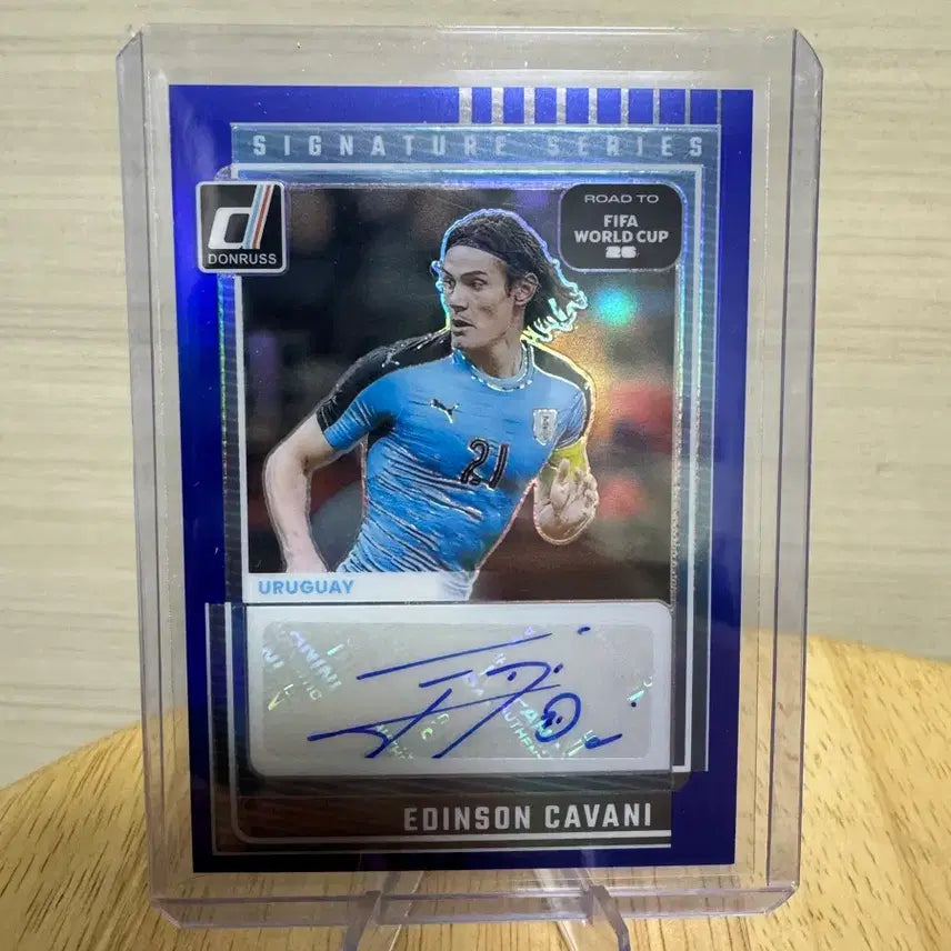 [BUNJANG] Donruss Edinson Cavani Autographed Limited Edition 199 Football Card / Donruss 카바니 사인 199 한정카드