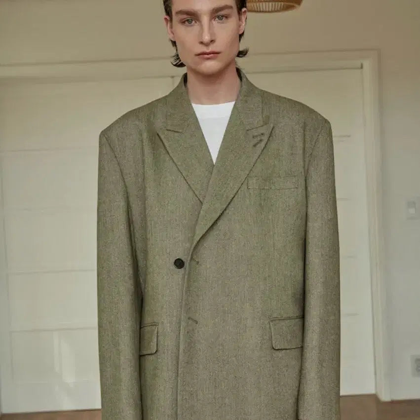 [BUNJANG] STU Double Blazer Jacket / stu 더블 블레이저 자켓