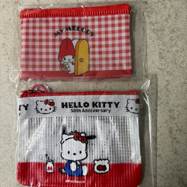 [BUNJANG] Sanrio Characters Multi-purpose Mini Pouch Set (2 Types) / 산리오 캐릭터 다용도 미니 파우치 2종세트