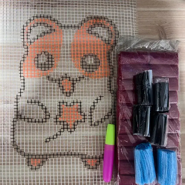 [BUNJANG] Classic Hamtaro Skill Embroidery Set / [고전문구] 고전 햄토리 스킬자수 set판매