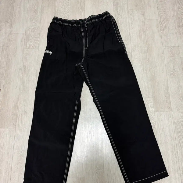 [BUNJANG] Stussy Nylon Folsom Beach Pants Black / STUSSY 스투시 나일론 폴솜 비치 팬츠 블랙 NYLON FOLSOM