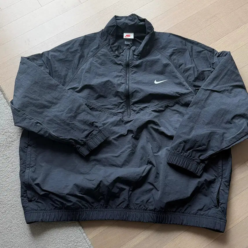 [BUNJANG] Nike x Stussy Windrunner Jacket Off Noir / 나이키 x 스투시 윈드러너 자켓 오프 느와르