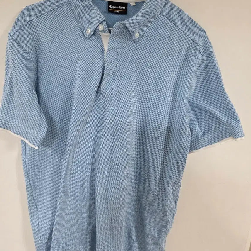 [BUNJANG] TaylorMade Blue Short Sleeve Polo Shirt - L / 테일러메이드 블루 반팔 카라티 L