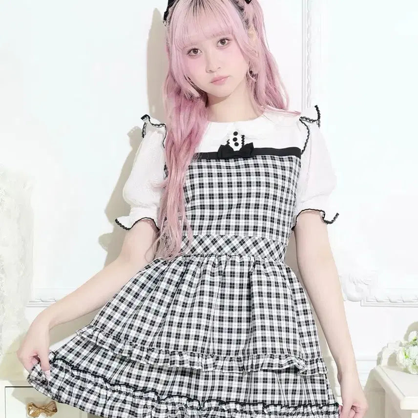 [BUNJANG] Noemie Lace Docking Tier Ribbon Dress Off White / 노에미 noemie 레이스 도킹 티어 리본 원피스 오프 화이트 양산형