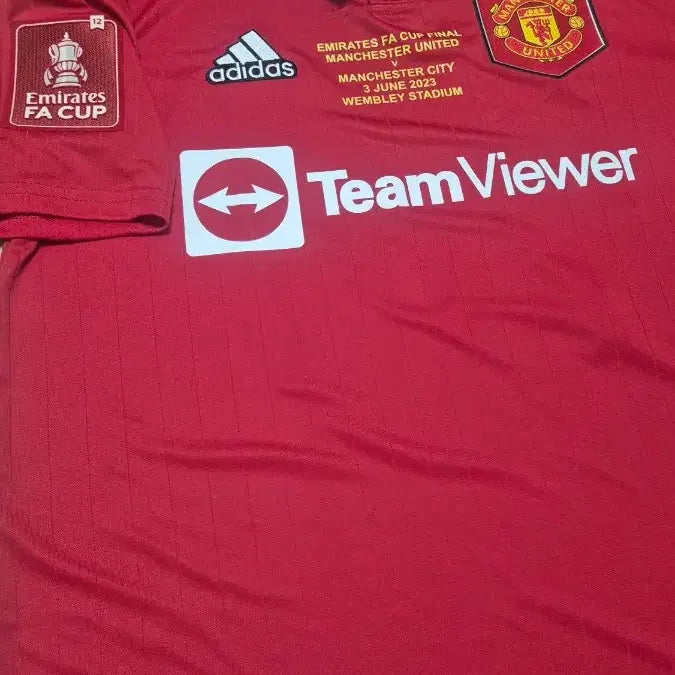 [BUNJANG] Manchester United 22/23 FACUP Final Garnacho Home Jersey / 2223 FACUP FINAL 맨유 홈 가르나초 새상품