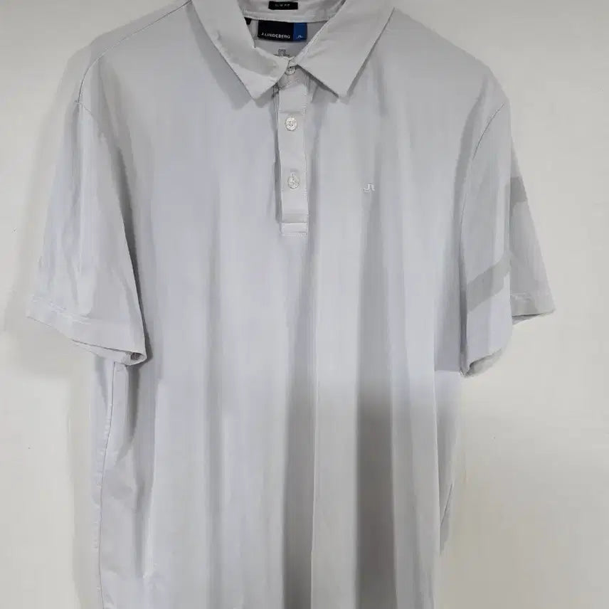 [BUNJANG] J.Lindeberg Slim Fit Men's Short Sleeve Polo T-Shirt - Grey / 제이린드버그 슬림핏 반팔 폴로 티셔츠 회색