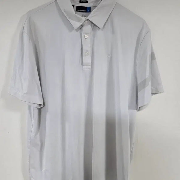 [BUNJANG] J.Lindeberg Slim Fit Men's Short Sleeve Polo T-Shirt - Grey / 제이린드버그 슬림핏 반팔 폴로 티셔츠 회색