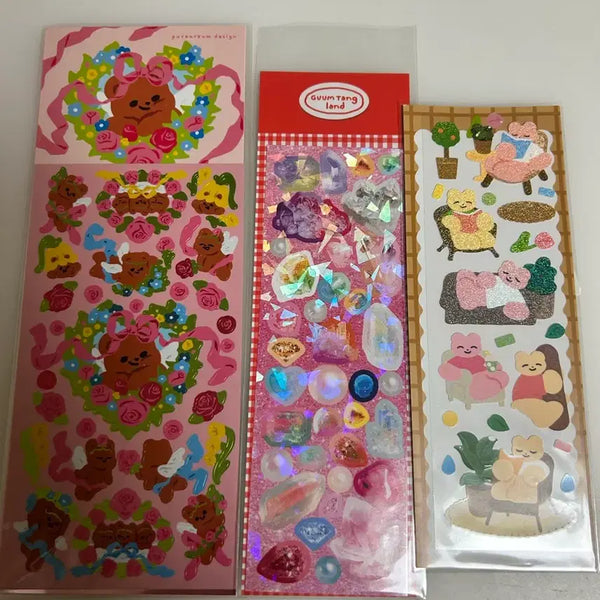 [BUNJANG] Seal Sticker 3 Types Bundle Set / 씰스티커 3종 일괄