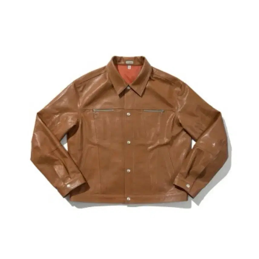 [BUNJANG] Spectator ODS Tru-Rider Leather Jacket Cognac / 스펙테이터 ODS 트루라이더 레더 자켓 꼬냑