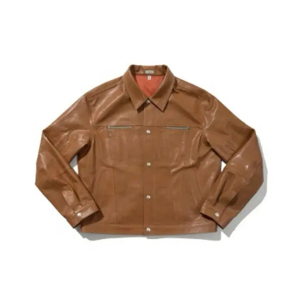 [BUNJANG] Spectator ODS Tru-Rider Leather Jacket Cognac / 스펙테이터 ODS 트루라이더 레더 자켓 꼬냑