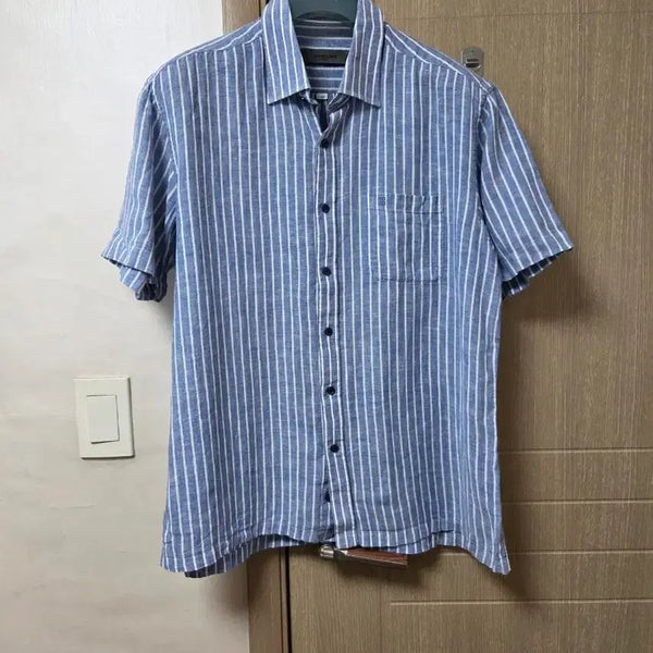 [BUNJANG] Givenchy Linen Stripe Shirt Size 105 / 지방시 린넨 스트라이프 셔츠 105