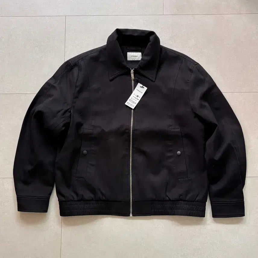[BUNJANG] POLHAM Black Twill Zip-Up Trucker Jacket XL / 폴햄 블랙 트윌 집업 트러커 자켓 XL 새상품