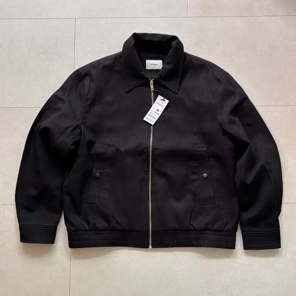 [BUNJANG] POLHAM Black Twill Zip-Up Trucker Jacket XL / 폴햄 블랙 트윌 집업 트러커 자켓 XL 새상품