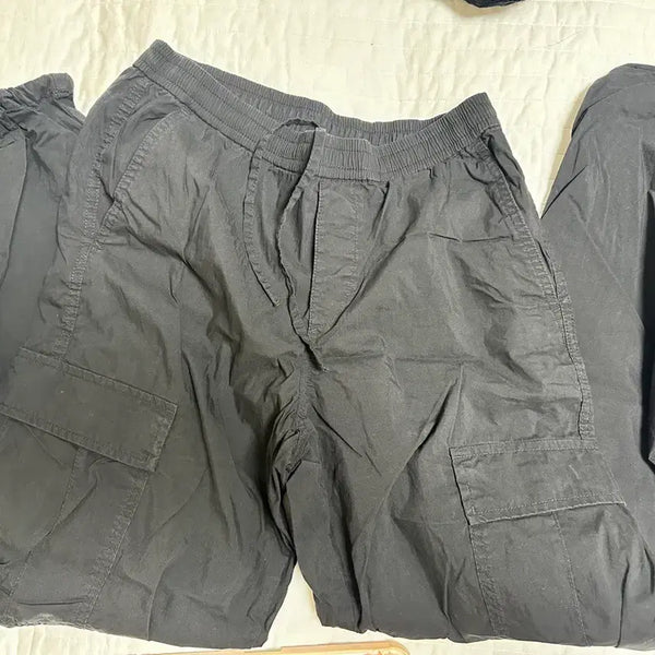 [BUNJANG] Uniqlo Black Cargo Jogger Pants / 검정색 카고 조거 팬츠 유니클로