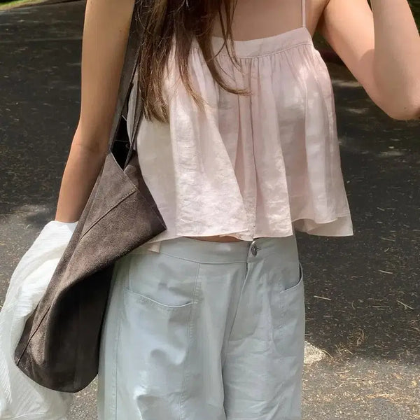 [BUNJANG] Tanatt Breeze Shirring Top Pink / 새상품 타낫 브리즈셔링 탑 핑크