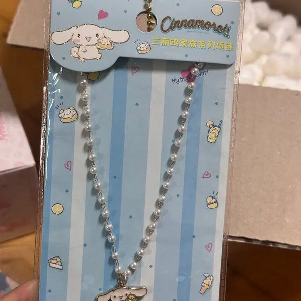 [BUNJANG] Sanrio Cinnamoroll Pearl Chain Official / 정품 산리오 쿠지 시나모롤 진주체인