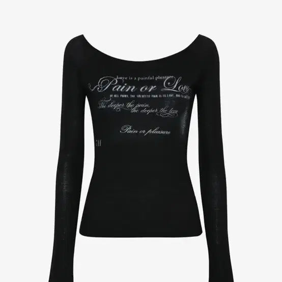 [BUNJANG] Pain Or Pleasure Fog Top Black / 새상품) 페인오어플레져 포그 탑 블랙
