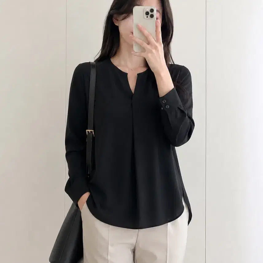 [BUNJANG] ILAI Black Blouse / ILAIL 일라일 블랙 블라우스