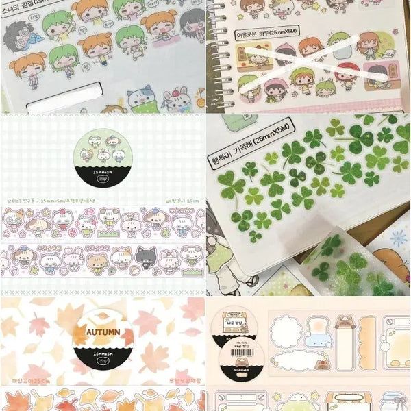[BUNJANG] Danpat Kiss Cut Stickers (6 Designs) / [단팥] 키스컷 6종 띵