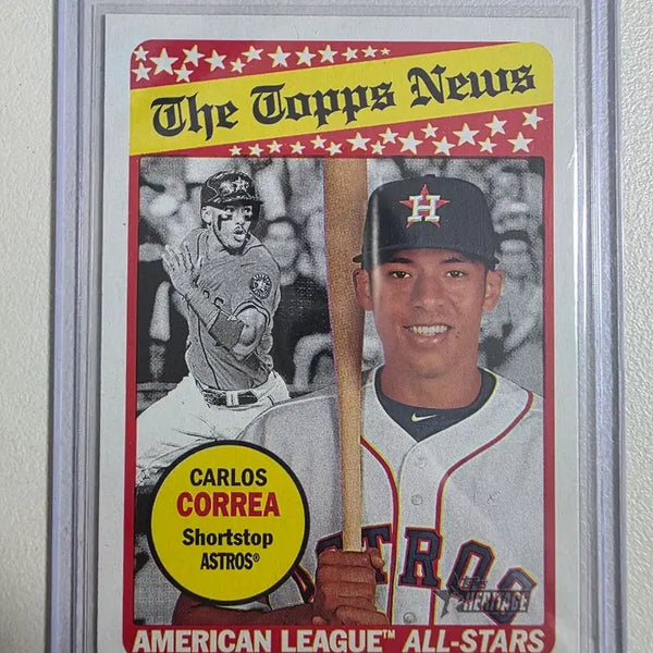 [BUNJANG] 2018 MLB Heritage Carlos Correa Houston Astros Trading Card / 2018 mlb 헤리티지 카를로스 코레아 카드 휴스턴 애스트로스