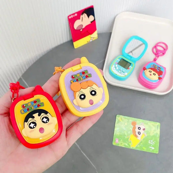 [BUNJANG] Crayon Shin-chan Mini Game Keyring Retro Classic Game (Masao/Yuri) / 짱구 미니게임기 키링 레트로 고전게임 (맹구/유리)