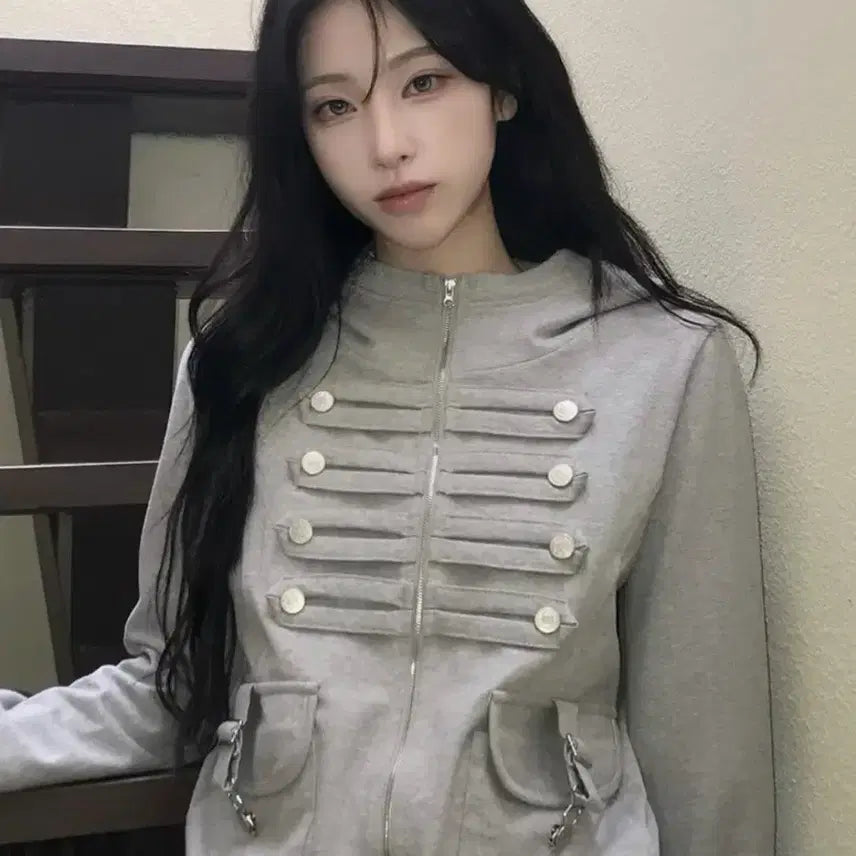 [BUNJANG] Love is True EL PIRATE HOOD ZIP UP (Gray) / 러브이즈트루 EL PIRATE HOOD ZIP UP(GRAY)