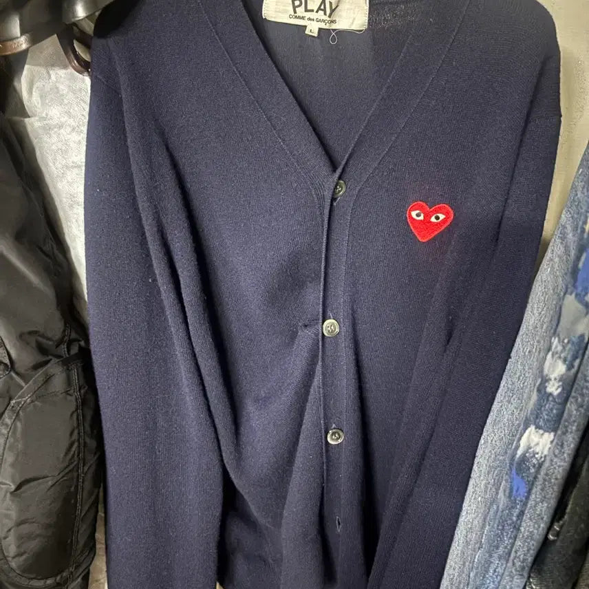 [BUNJANG] Comme des Garçons Cardigan Navy L / 꼼데가르송 가디건 네이비 L