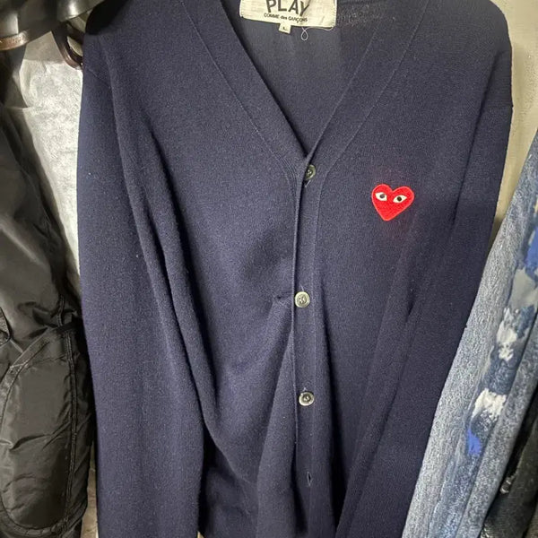 [BUNJANG] Comme des Garçons Cardigan Navy L / 꼼데가르송 가디건 네이비 L