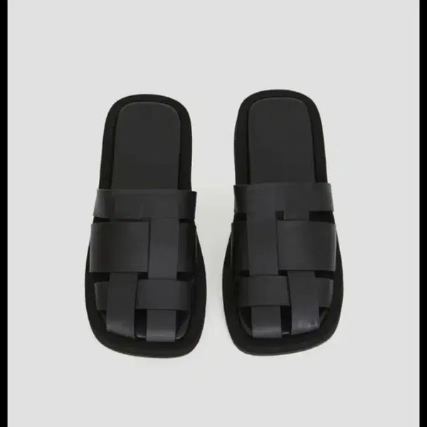 [BUNJANG] Recto Leather Woven Slides Size 41 / 렉토 슬리퍼 41사이즈