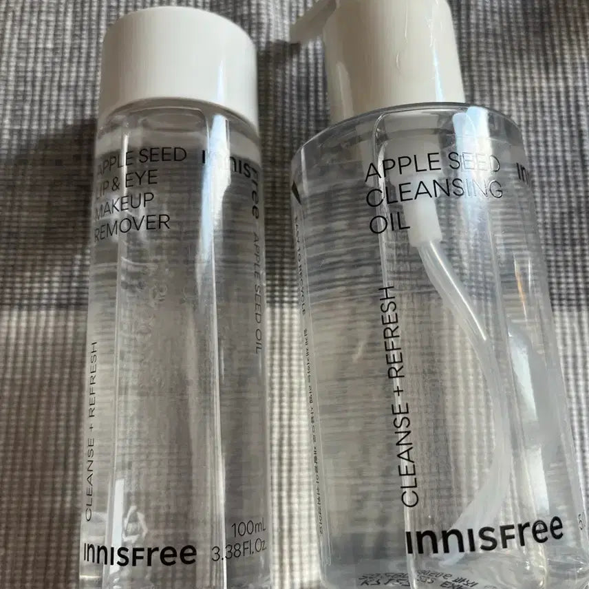 [BUNJANG] Innisfree Apple Seed Cleansing Oil & Lip & Eye Remover Set / 이니스프리 애플씨드 클렌징오일 립앤아이리무버 새제품