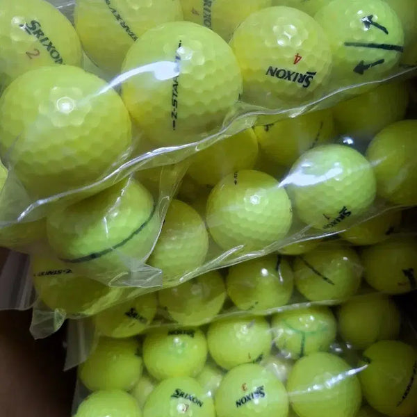 [BUNJANG] Srixon Z-Star XV Yellow Lost Golf Balls - 100 Count / 스릭슨 Z-Star XV  옐로우 로스트볼 100알10 팩 4ps ,