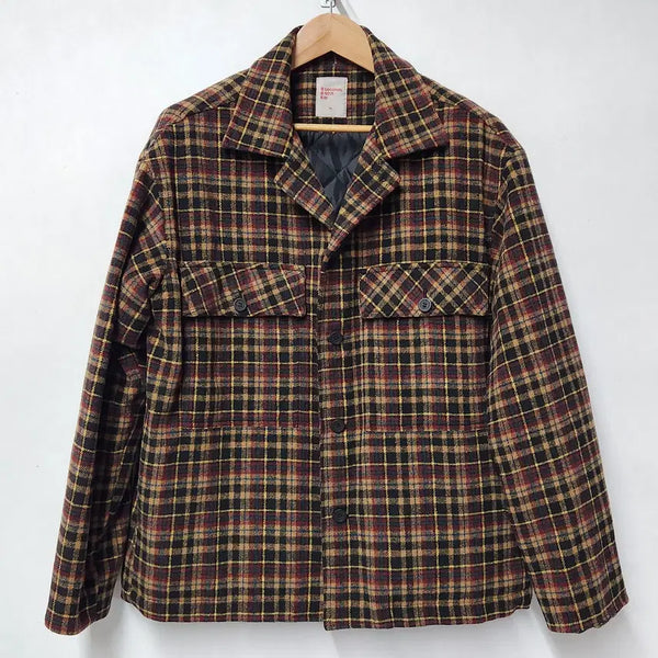 [BUNJANG] 8seconds Classic Check Quilting Jacket XL (Camel) / 8seconds 삼성물산 정품 황토색 클래식 체크 퀼팅 자켓 XL