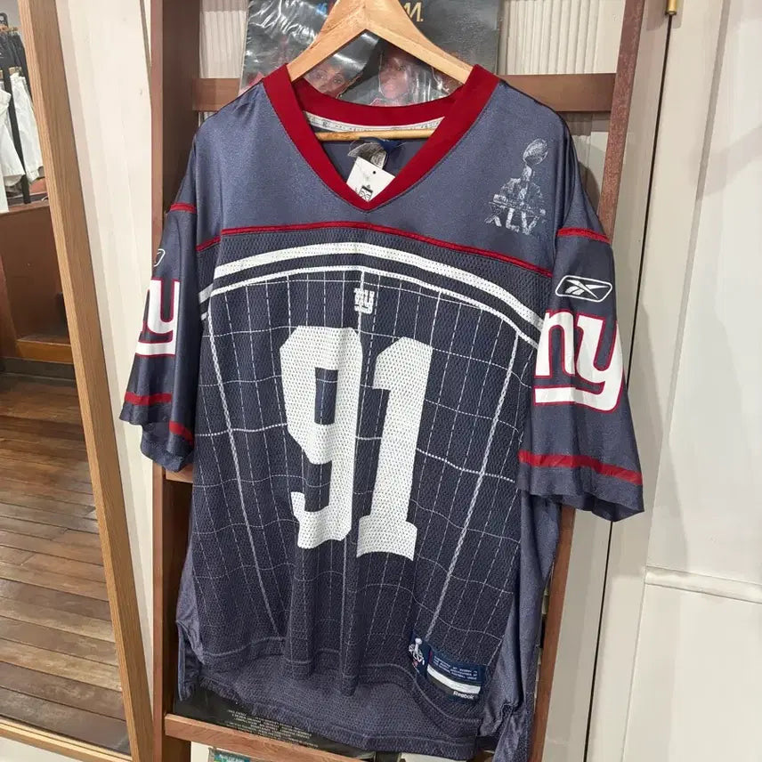 [BUNJANG] NFL New York Giants Rugby Jersey / J109 NFL 뉴욕 자이언츠 럭비 져지