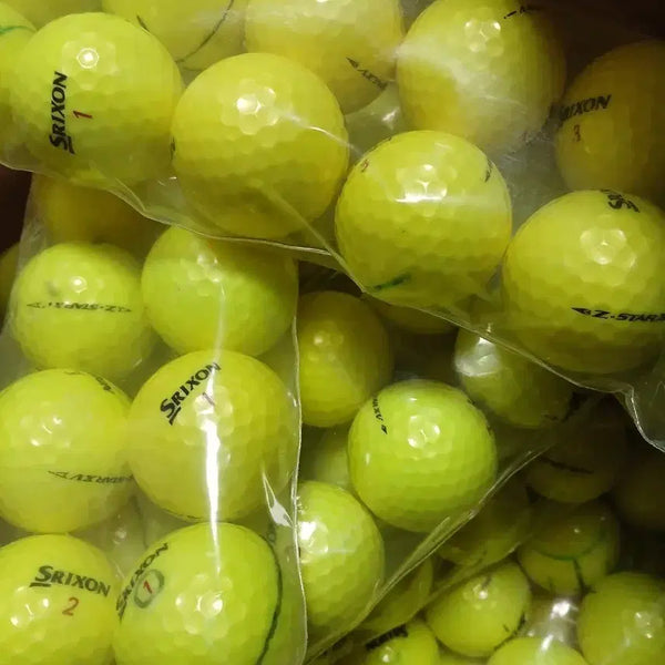 [BUNJANG] Srixon Z-Star XV Yellow Used Golf Balls (50 Balls, 5 Packs) / 스릭슨 Z-Star xv옐로우 로스트볼 50알 5팩