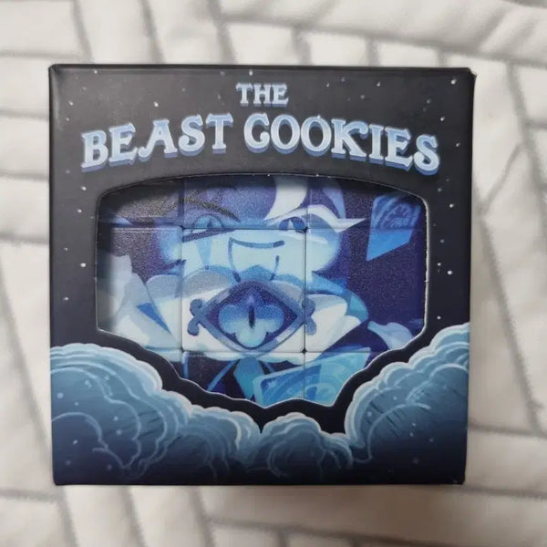 [BUNJANG] Cookie Run Kingdom Popup Limited Edition Cube Keychain Shadow Milk / 쿠킹덤 쿠키런 킹덤 팝업 한정 특전 큐브 키링 쉐도우밀크