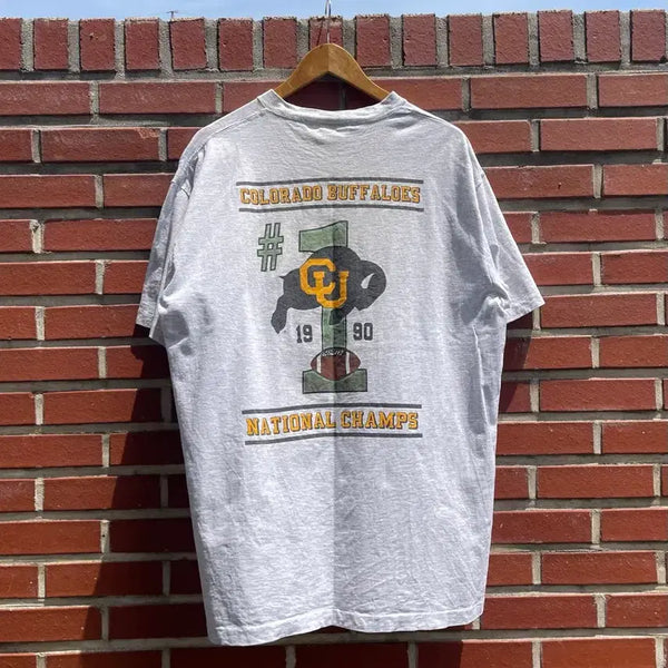 [BUNJANG] 90s USA Single Stitch Colorado Buffaloes National Champs T-Shirt / [90s USA]싱글스티치 콜로라도 버팔로즈  내셔널 챔프 티셔츠