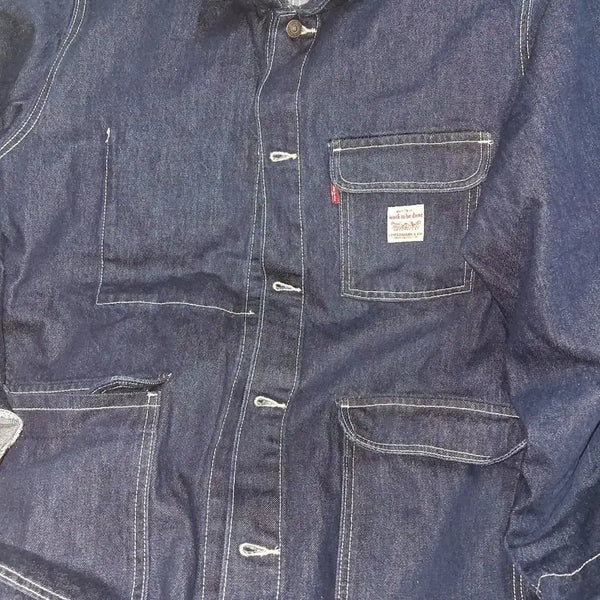 [BUNJANG] Levi's Broadway Raw Denim Jacket Shirt XL / 리바이스 브로드웨이 생지 자켓 셔츠 xl 새제품
