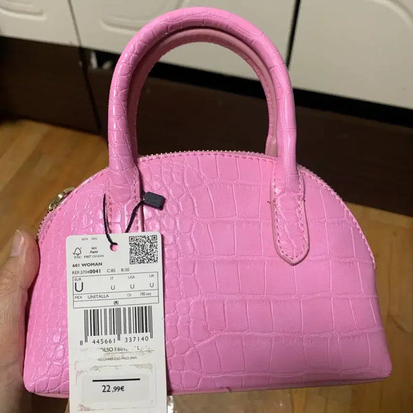 [BUNJANG] Mango Mini Tote Bag Pink Leather-like / Mango 미니백 새상품