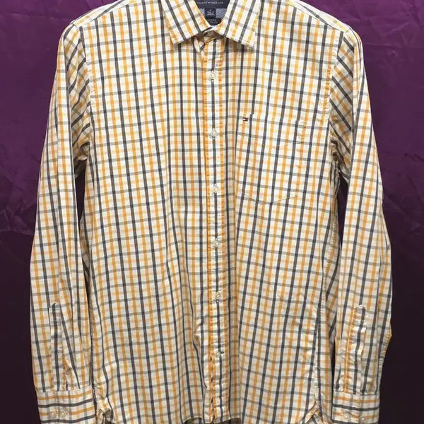 [BUNJANG] Tommy Hilfiger Custom Fit Checkered Shirt / 타미힐피거 80수 2플라이 원단 커스텀핏 체크 셔츠 95(100)