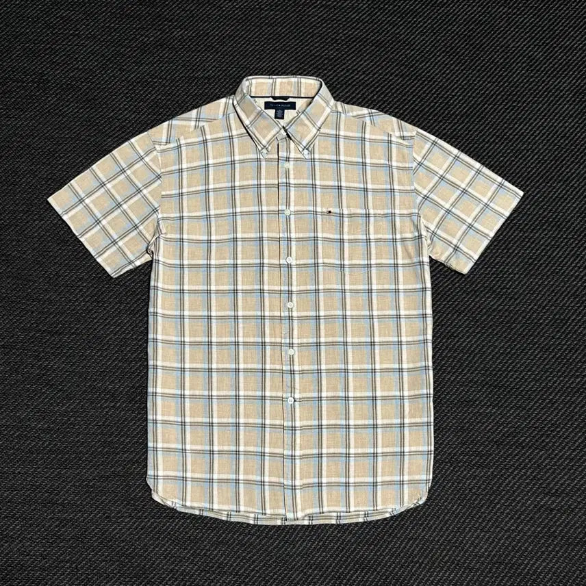 [BUNJANG] Tommy Hilfiger Vintage Short Sleeve Check Shirt XL / [XL] Tommy 타미힐피거 빈티지 반팔 체크셔츠